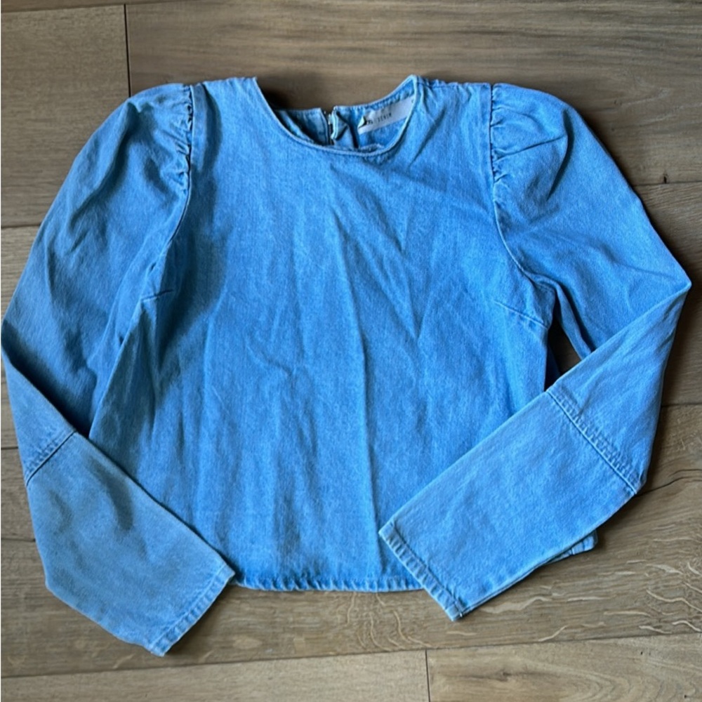 ASOS Light Blue Denim Blouse